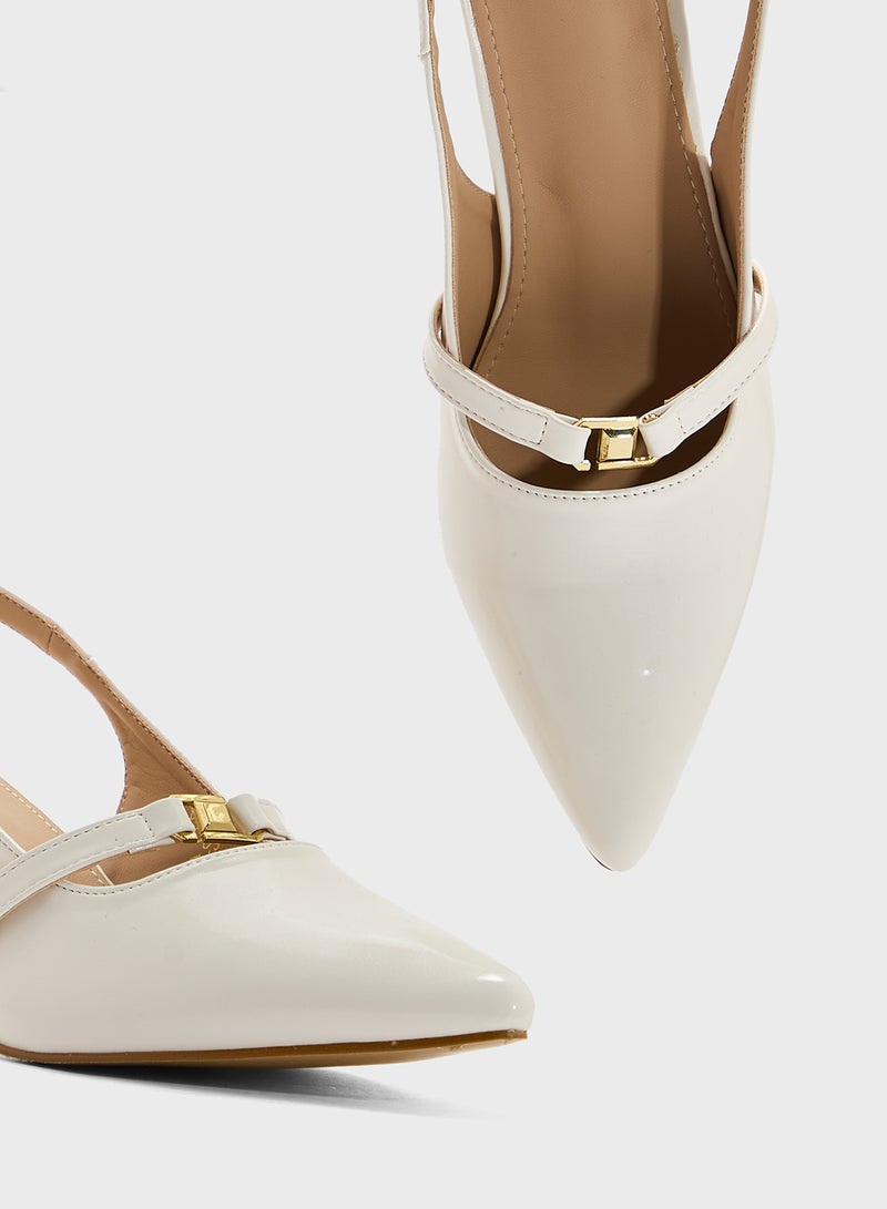 ELLA Sling Back Heeled Pump  - Image 4