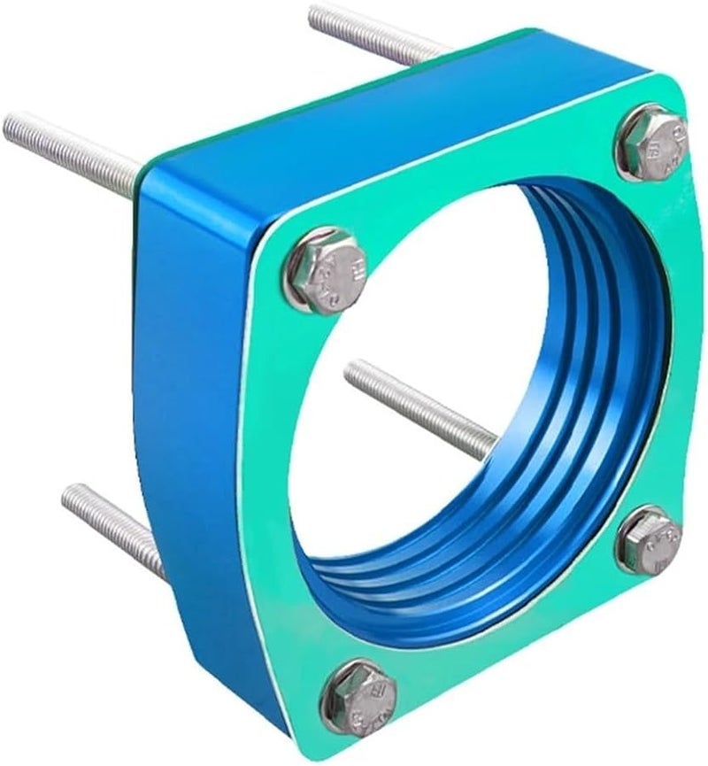 Blue CNC Modified Throttle Body Spacer Kit For Nissan Altima Maxima 350Z Engine - Image 2