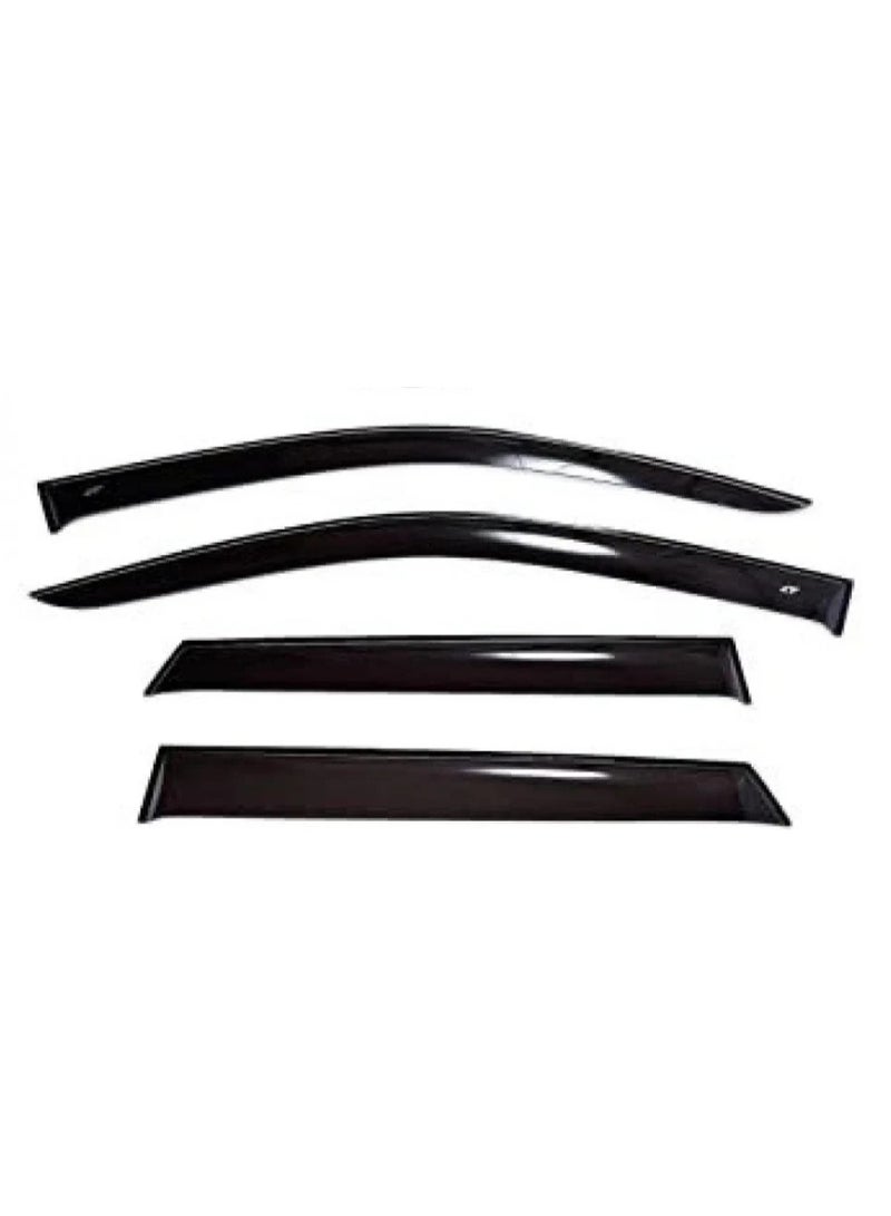 Mitsubishi Pajero Window Visors 2007-2020 Custom Fit Design for Enhanced Exterior Styling and Rain Protection - Image 2