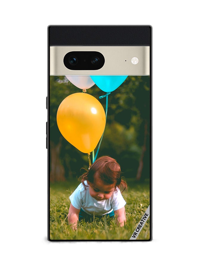 VR CREATIVE Protective Case Cover For Google Pixel 7 Boy With Balloons Design Multicolour - Image 1