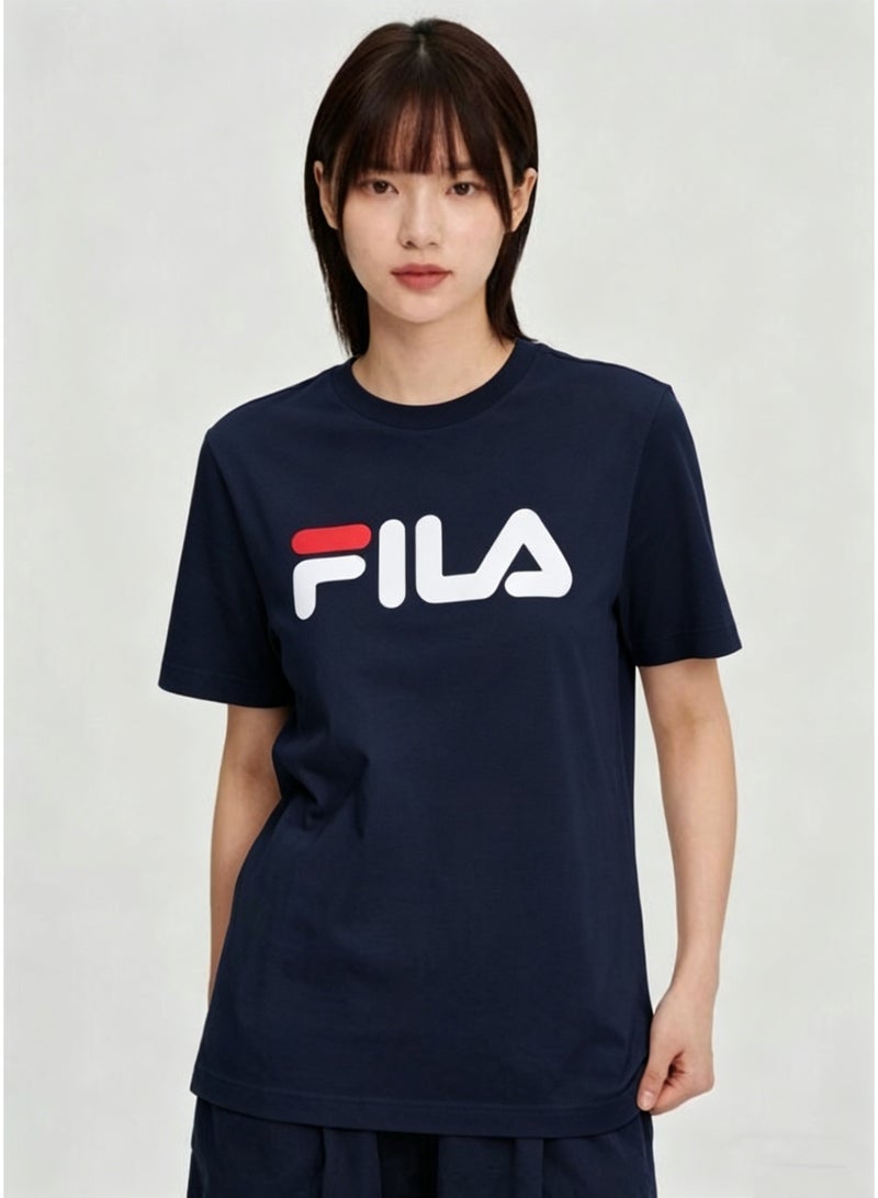 FILA Classic Logo Crew Neck Short Sleeve T-Shirt, Unisex Casual Top-XXL - Image 2