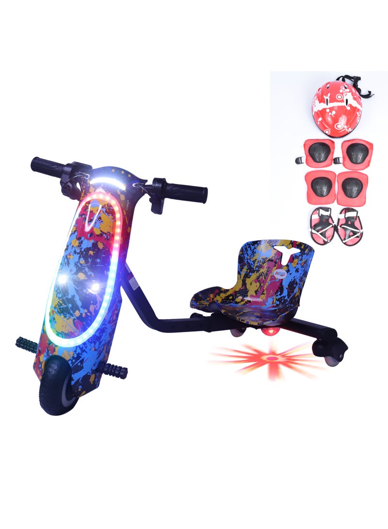 FUN MOMENT 36V Mini Electric Drift Scooter with Helmet and Protection - Image 1