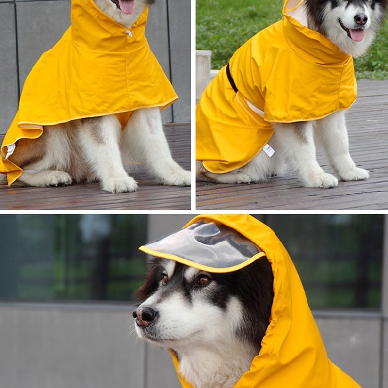 1Pc Dog Raincoat Pet Raincoat Pet Rain Coat Leather Raincoat - Image 2