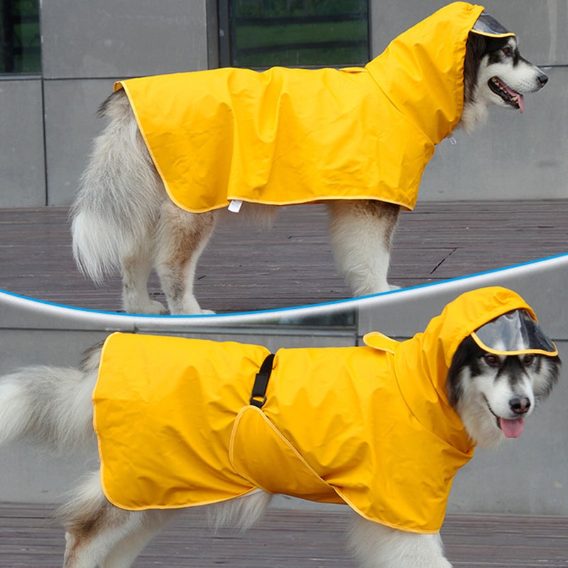 1Pc Dog Raincoat Pet Raincoat Pet Rain Coat Leather Raincoat - Image 1