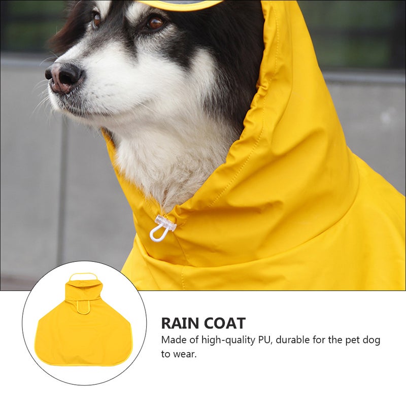 1Pc Dog Raincoat Pet Raincoat Pet Rain Coat Leather Raincoat - Image 4