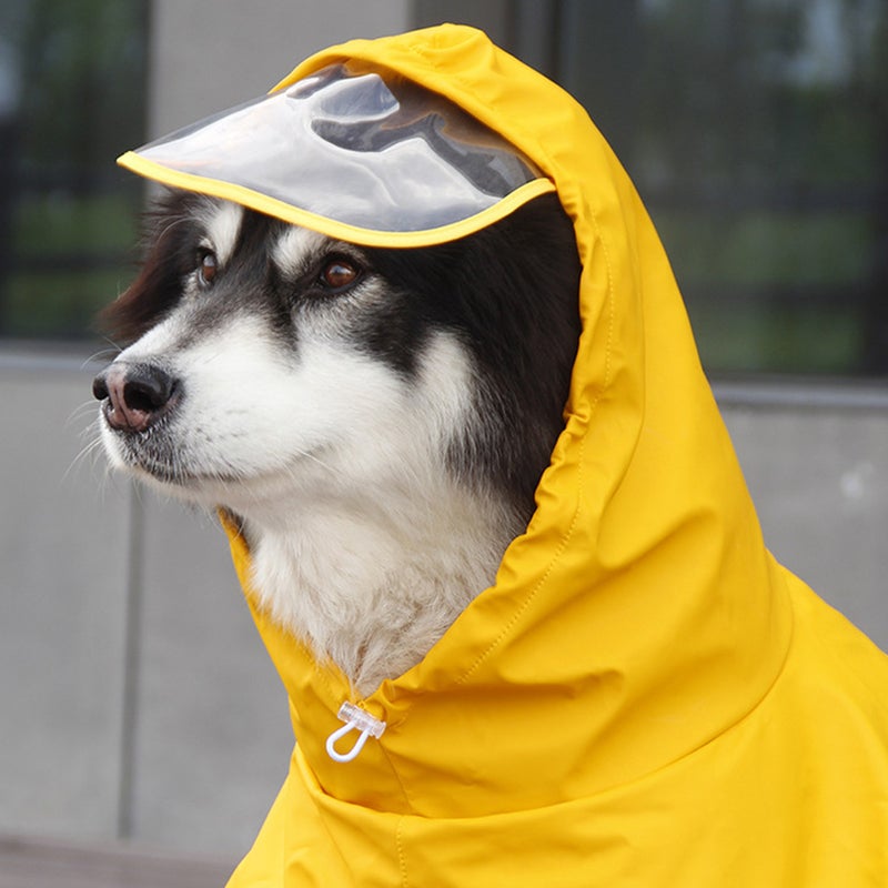 1Pc Dog Raincoat Pet Raincoat Pet Rain Coat Leather Raincoat - Image 3