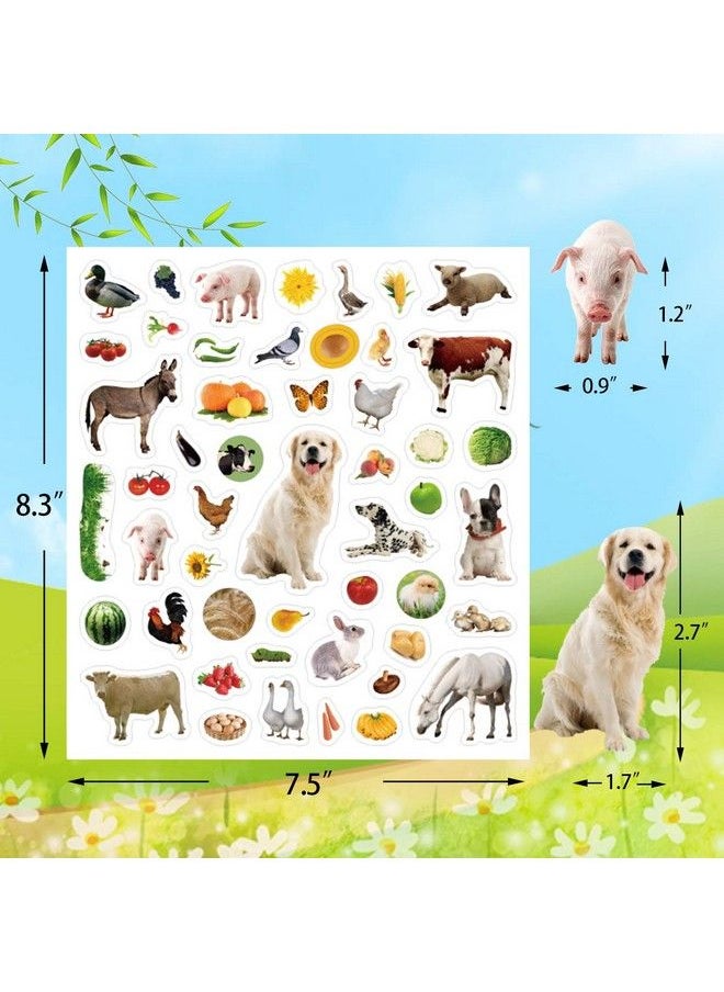 Fancy Land - Farm Stickers For Kids 400 Barnyard Animal Assortment 8 Sheets - Image 1