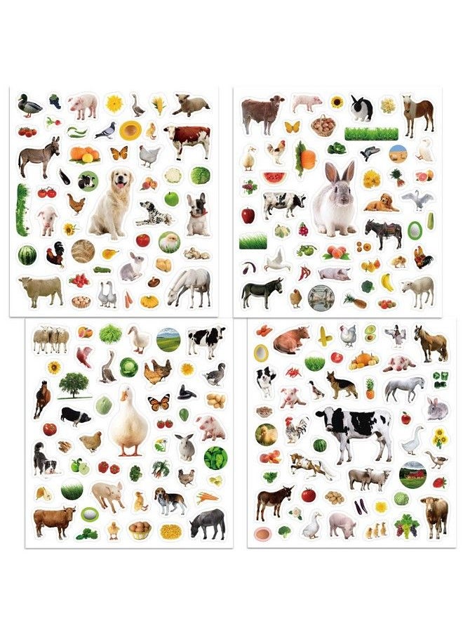 Fancy Land - Farm Stickers For Kids 400 Barnyard Animal Assortment 8 Sheets - Image 1