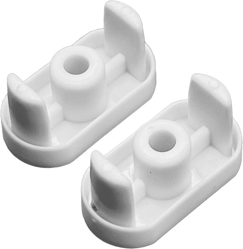 OHIY 2 pcs Champion Bottom Rail End Cap for Cordless 1" Horizontal Deluxe Blinds 240612 White - Image 2