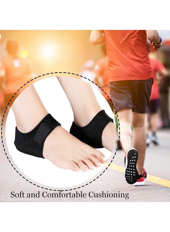 1 Pair Plantar Fasciitis Gel Heel Protectors Adjustable Heel Pads Anti Slip Heel Cups for Heel Pain from Plantar Fasciitis - Image 4