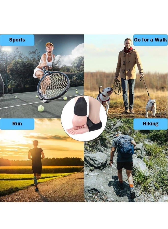 1 Pair Plantar Fasciitis Gel Heel Protectors Adjustable Heel Pads Anti Slip Heel Cups for Heel Pain from Plantar Fasciitis - Image 5
