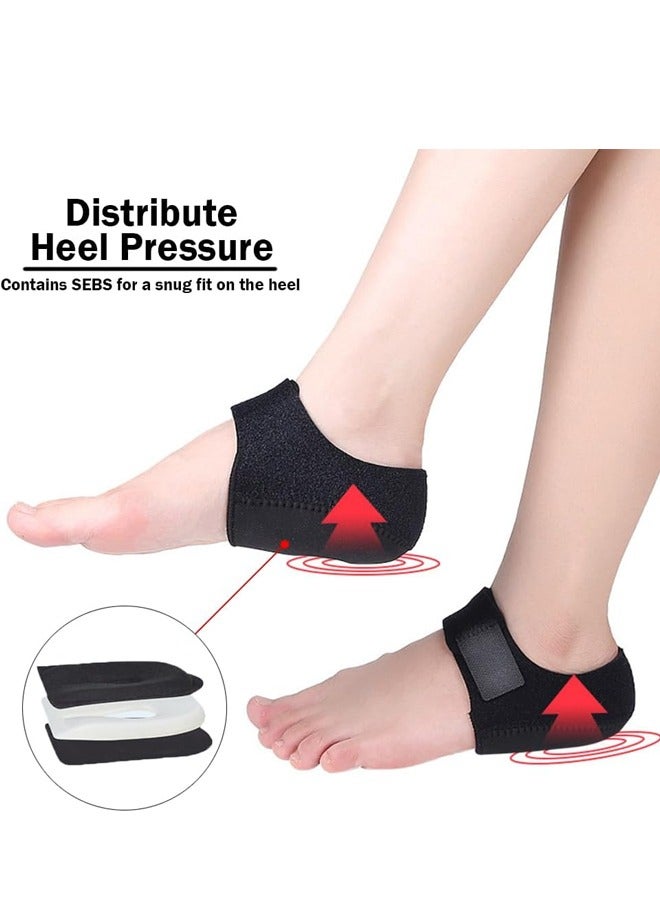 1 Pair Plantar Fasciitis Gel Heel Protectors Adjustable Heel Pads Anti Slip Heel Cups for Heel Pain from Plantar Fasciitis - Image 3