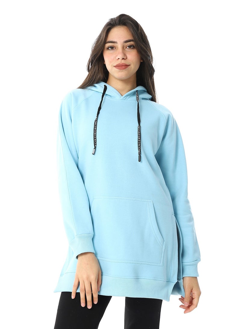 سيزار هودي حريمي مزود بفتحات من الجانبين وجيب أمامي - Image 1