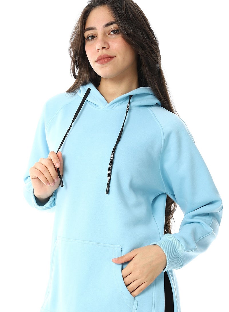 سيزار هودي حريمي مزود بفتحات من الجانبين وجيب أمامي - Image 2