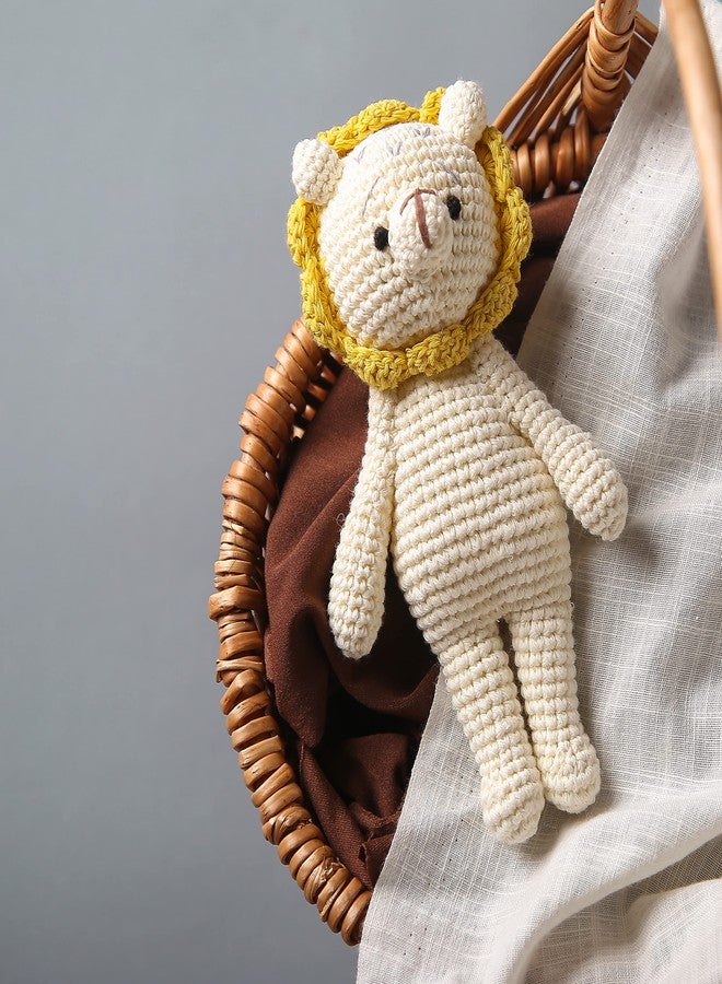 let's make Natural Crochet Stuffed Animal for Babies Newborn Knitted Doll Baby Rattle Soft Cotton Sleep Toy Baby First Friend Gift for Baby Shower, Christmas, Birthday - Image 4
