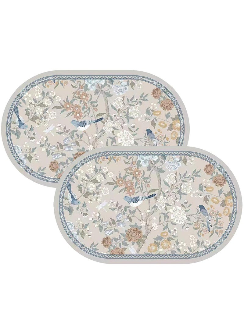 infino 2-Pack Non-Slip Bath Mats, Bathroom Mats (60x40cm) - Quick-Drying, Highly Absorbent, Durable & Machine Washable Floor Mats for Shower, Tub, Toilet, and Bathroom Floors - Image 1