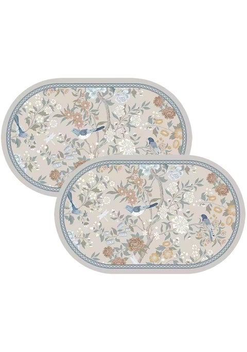 حصيرة حمام غير قابلة للانزلاق (عبوة من 2، 60x40 سم) تجف بسرعة، شديدة الامتصاص، متينة، قابلة للغسل في الغسالة للاستخدام في الدش، الحوض، المرحاض وأرضيات الحمام