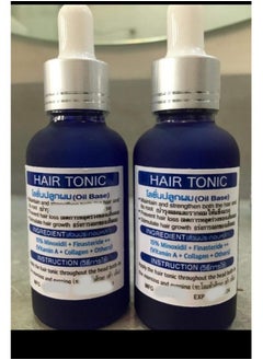 15% Minoxidil HAIR TONIC (2 bottles Oil based) Hair Grower beard Grower Authentic Made in Thailand