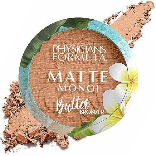 Physicians Formula Matte Monoi Butter Bronzer Powder Face Makeup Dermatologist Tested Vegan CrueltyFree GlutenFree Sunkissed
