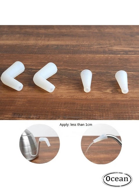 4PCS Coffee Dripping Jugs Kettle Gooseneck Pot Water Flow Restrictor Nozzle Compatible Replacement Part Spout Diversion Aid