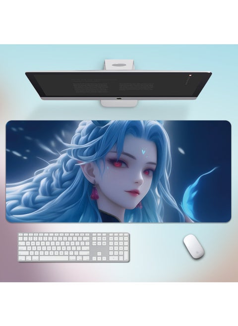 Which Ao Run Mouse Pad Super Large Lock Edge Non-slip Laptop Pad Large Ao C E-sports Keyboard Pad Table Mat-Colour:800*300*3mm-Pattern:Nezha Ao Run09
