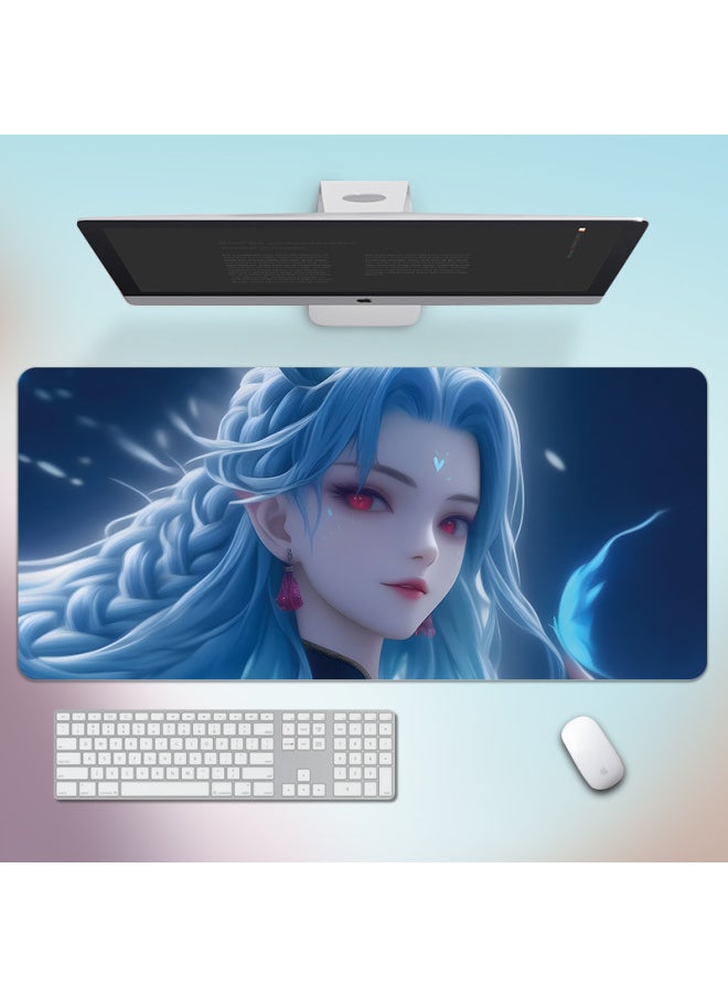 Which Ao Run Mouse Pad Super Large Lock Edge Non-slip Laptop Pad Large Ao C E-sports Keyboard Pad Table Mat-Colour:800*300*3mm-Pattern:Nezha Ao Run09