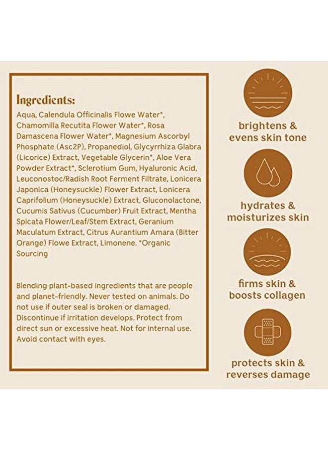 Solluna by Kimberly Snyder - Feel Good Vitamin C Serum Brightening & Firming Facial Serum Hyaluronic Acid Asc2P & Botanical Extracts L Crueltyfree & Nongmo - Image 1