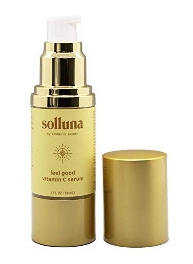 Solluna by Kimberly Snyder - Feel Good Vitamin C Serum Brightening & Firming Facial Serum Hyaluronic Acid Asc2P & Botanical Extracts L Crueltyfree & Nongmo - Image 1