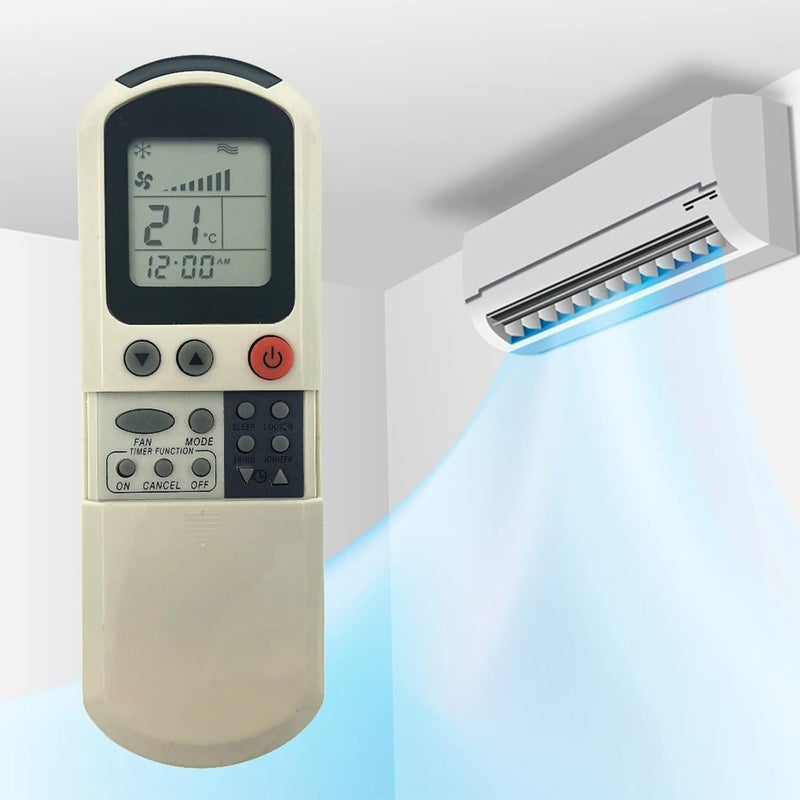 Remote Air Conditioner Compatible with Unionaire White White with Special Wall Remote Holder - Image 4