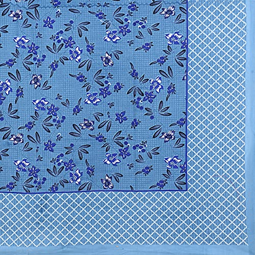 Ealth Kart Premium 100% Cotton Rajasthani Jaipuri Traditional King Size Double Bedsheet with 2 Pillow Covers (Blue) - Image 4
