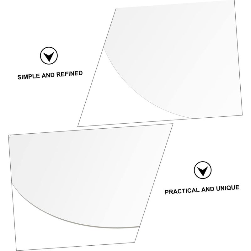 JECOMPRIS 2pcs Round Acrylic Discs Acrylic Round Sheets Circle Blanks High Transparency - Image 3
