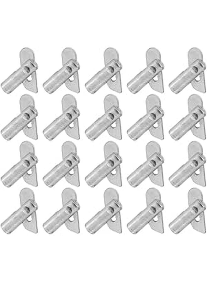 20 Pcs Galvanized Guardrail System Locking Pins And Shelf Bracket Fixing Pegs 12mm X 45mm Sturdy Steel Pins For Scaffolding Assembly Connector Construction Projects - Image 1