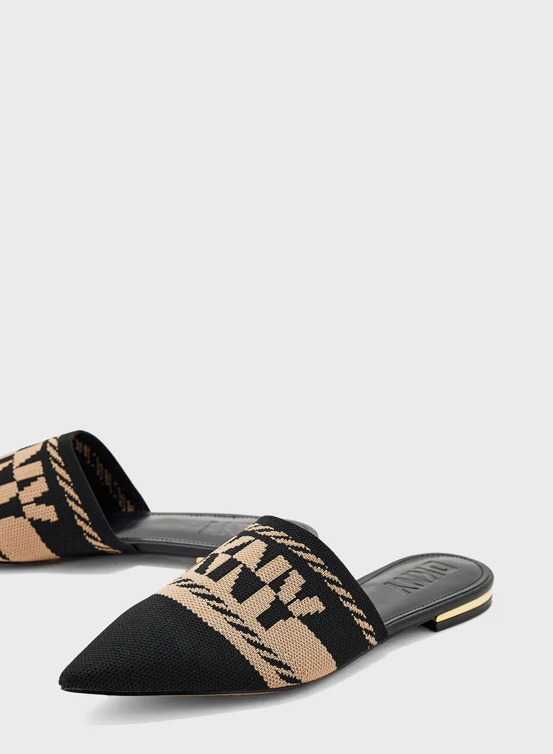 DKNY Monogram Detailed Mules