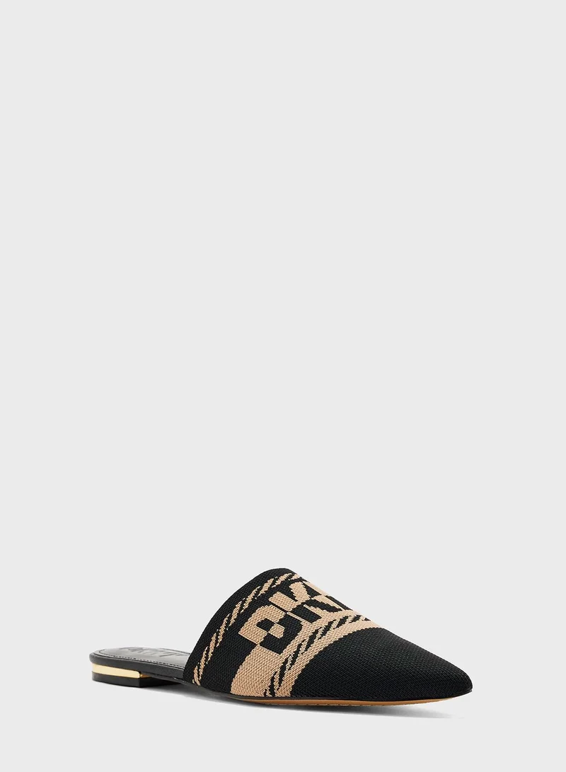 DKNY Monogram Detailed Mules
