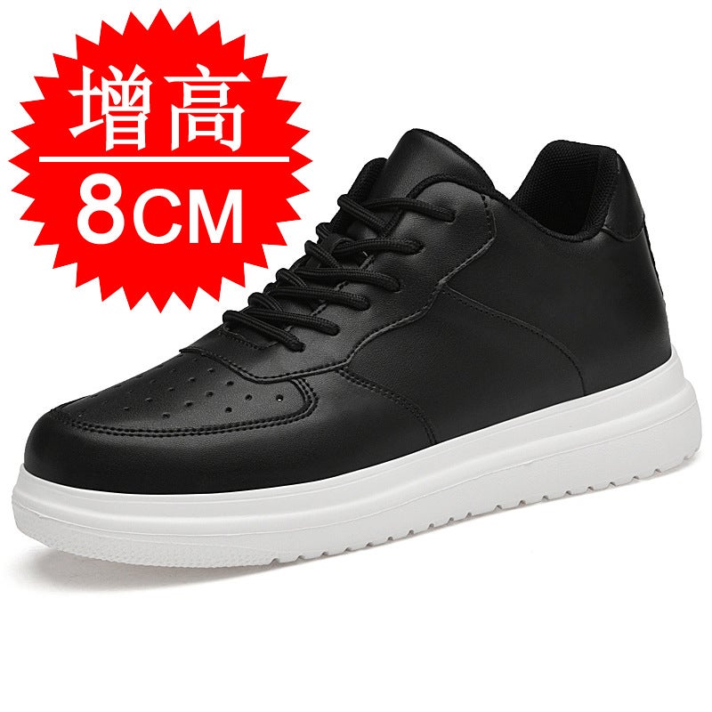Summer New Inner Height Increasing Men''s Shoes 10cm Invisible Height Increasing Shoes Men''s 6 Casual Korean Style 8 White Shoes sneaker Sneakers - Image 1