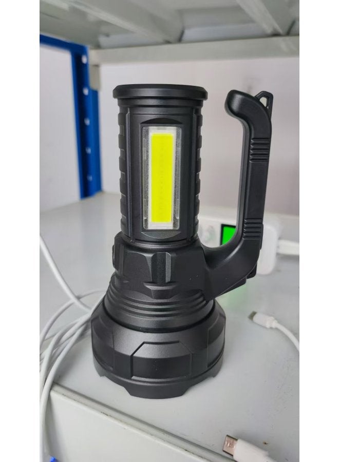 Cross-border New Strong Light Portable Lamp Outdoor Multi-functional Auto Repair Patrol Work Searchlight Household Lighting Flashlight