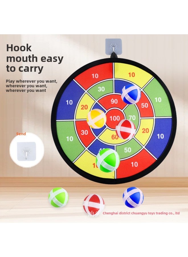 Extra Large Children's Target Throwing Dart Board Sticky Ball Indoor And Outdoor Toy Dart Stall Wholesale-Color:Extra Large 66cm Traffic Police Dart Board + 6 Balls With Hooks - Image 5