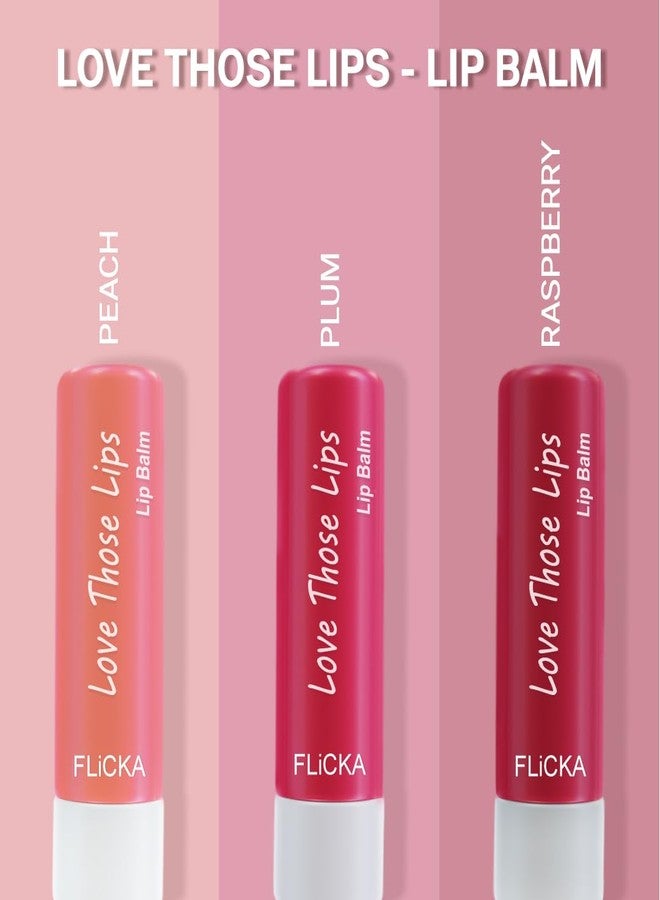 FLiCKA Love Those Lips Lip Balm 01 Peach - Hydrating, Moisturizing & Nourishing Lip Care - Best Lip Balm for Soft, Smooth & Healthy Lips - Natural & Vegan Formula - Image 5