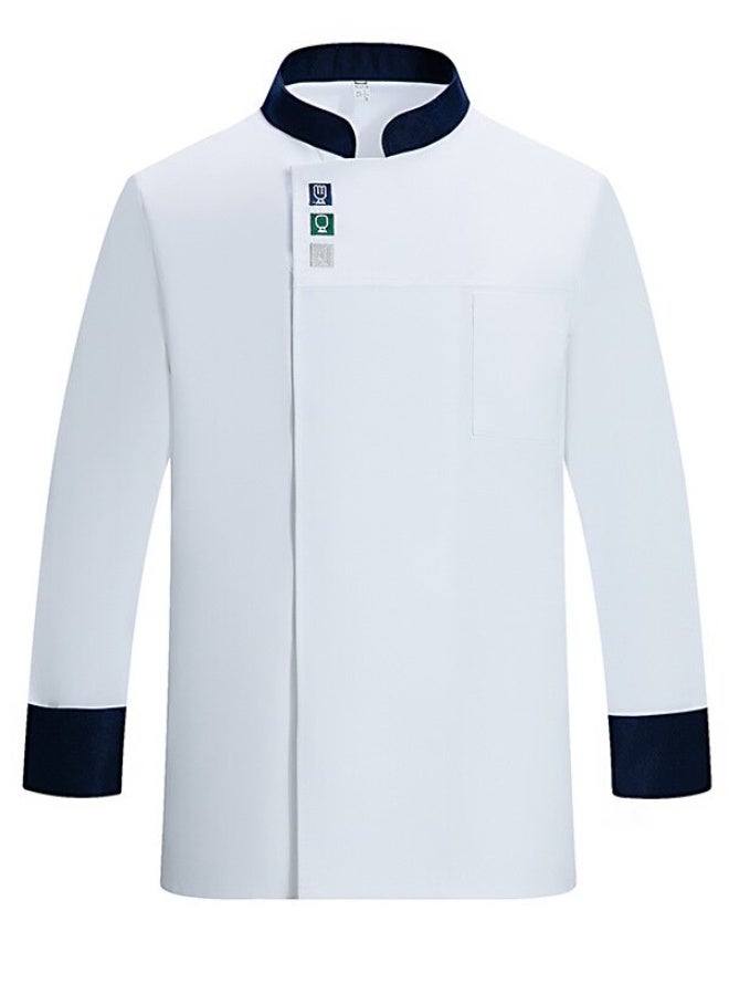 NIBEMINENT Chef Overalls Men and Women Autumn Long Sleeve Work Wear Baking Hotel Rear Kitchen Restaurant Canteen Dining  - Image 1