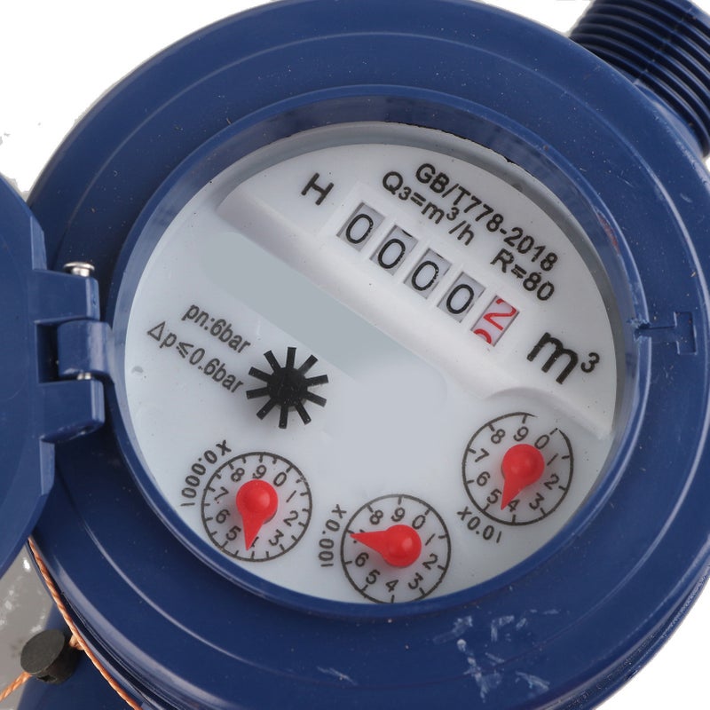DN15 Garden Home Plastic Cold Water Meter Single Water Flow Wet Table Measuring Tool - Image 4