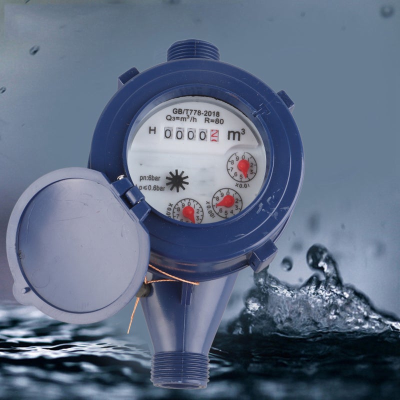 DN15 Garden Home Plastic Cold Water Meter Single Water Flow Wet Table Measuring Tool - Image 5