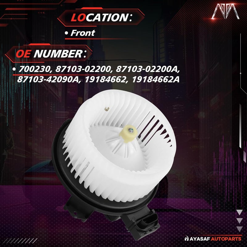 MAYASAF 700230 HVAC Blower Motor Assembly for Toyota, Scion, and Pontiac - Image 2