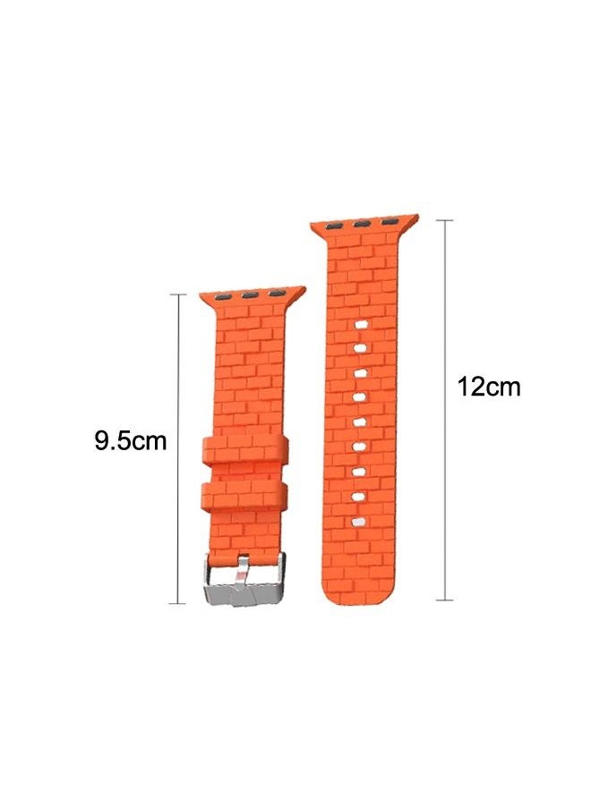 X-level - Sport Bands Compatible with Apple Watch Band 38mm 40mm 41mm Soft Silicone Waterproof Strap Wristbands Compatible with iWatch Apple Watch Series Ultra 8 7 6 5 4 3 2 1 SE Women Men Orange - Image 1