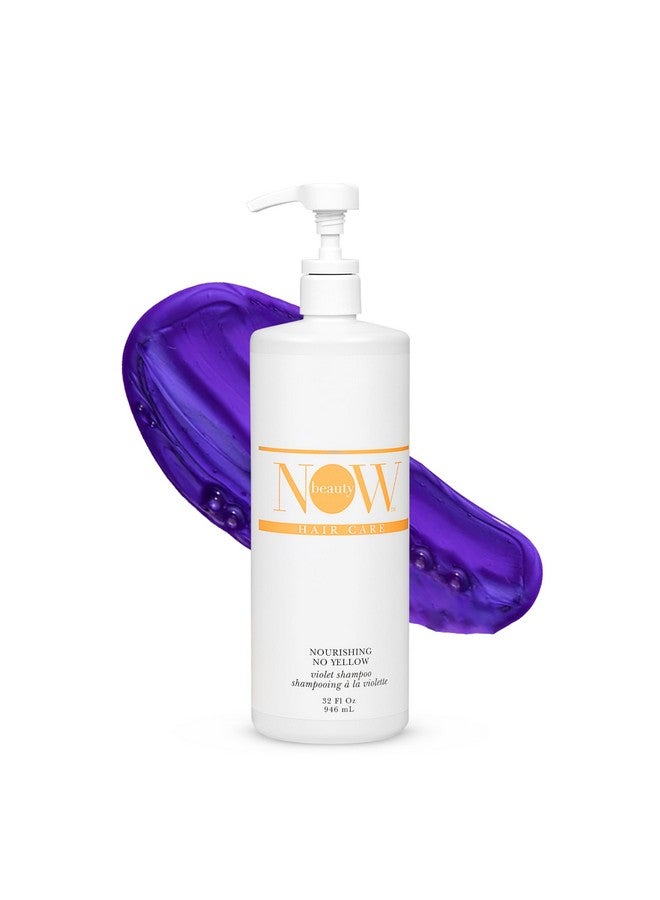 ناو بيوتي شامبو ناو بيوتي المغذي للشعر الأشقر المصبوغ - شامبو بنفسجي - يزيل اللون النحاسي - يرطب - نباتي - آمن على الشعر المصبوغ - خالٍ من البارابين والكبريتات - للرجال والنساء - 32 أونصة - Image 1