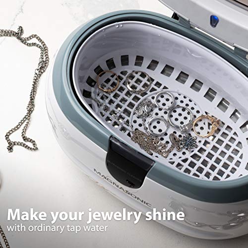 Magnasonic Professional Ultrasonic Jewelry Cleaner Machine for Cleaning Eyeglasses, Watches, Rings, Necklaces, Coins, Razors, Combs, Tools, Parts, Instruments (CD2800) - Image 3