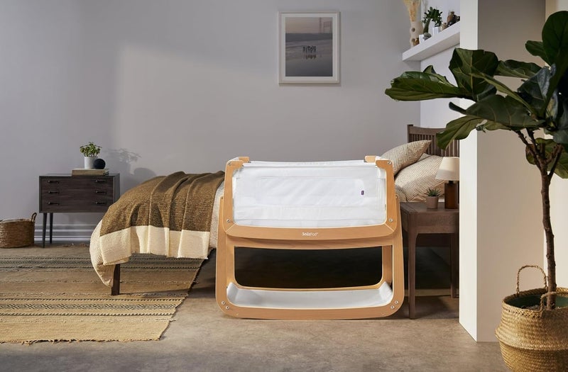 Snuz سرير بيبي سنوزبود 4 المتأرجح بجانب السرير خفيف الوزن محمول سرير بجانب السرير قابل للفك جدار قابل للسحب مرتبة 3D قابلة للتنفس 6 إعدادات ارتفاع ووضع انحدار مريح طبيعي - Image 5