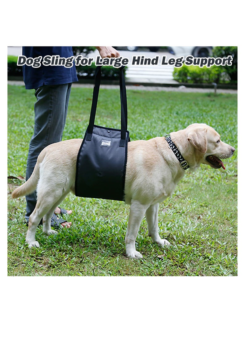 Excefore - Dog Sling for Large Dogs, Hind Leg Support, Dog Lift Harness with Handle for Lifting Back Legs for Weak Rear Legs, Soft Hind Leg Helps Senior, Injured, Disabled & After ACL Surgery, Blue, L - Image 1