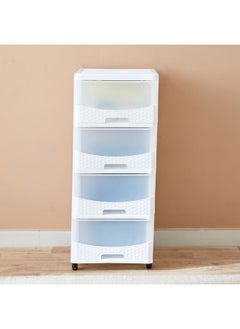 KEVIN 4 Tier Rattan Storage Cabinet  - Image 2