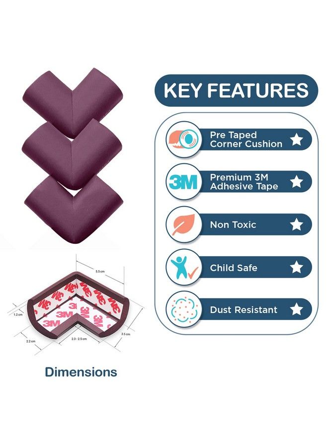 Luvlap واقي زوايا الأثاث لسلامة الطفل، مُلصق مسبقًا بمادة لاصقة 3M، 10 قطع، غير سامة وخالية من مادة BPA - Image 4