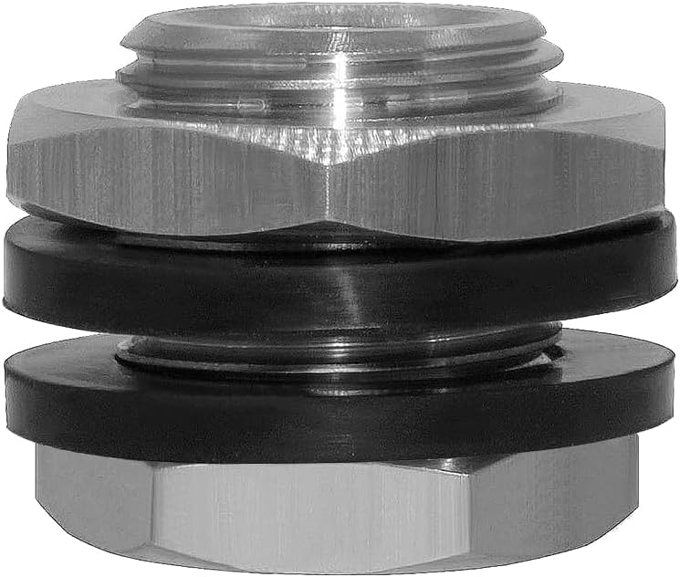 beduan Stainless 1/4" NPT Female Bulkhead Coupler Thru-bulk Pipe Fitting (Full Female Thread) - Image 1